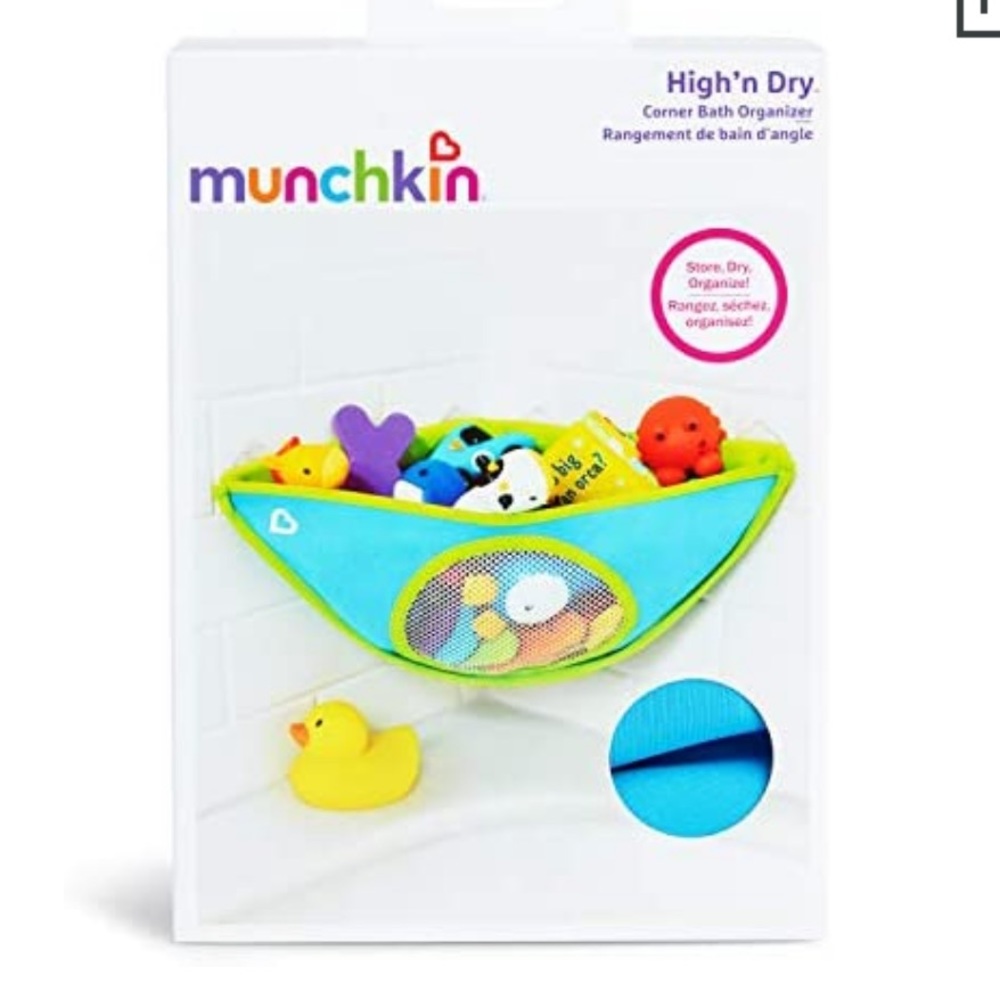 Munchkin High n’ Dry Corner BathToy Storage Organizer
